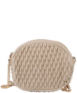 Puffy Quilted Crossbody Bag LP102-Z BEIGE